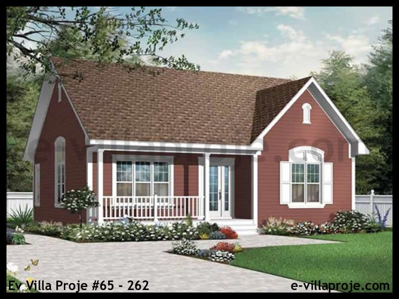 CVL-65-262 • 101 m² 3+1 Tek Katlı Çelik Villa - Mimari Kat Planı ve Dış Cephe