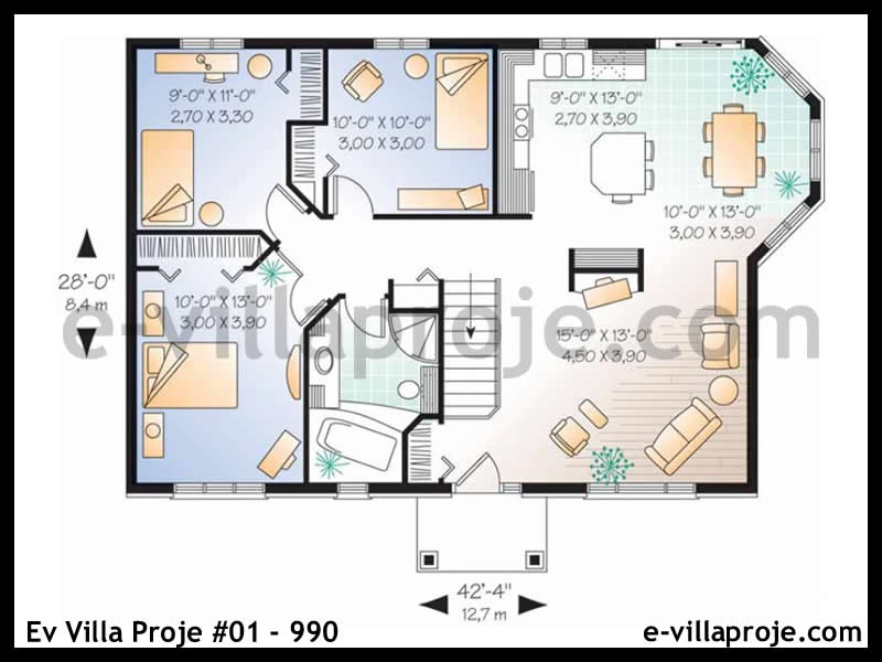 CVL-01-990 Kat Planı ve Görsel 2
