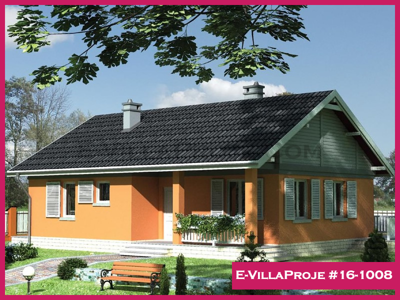 CVL-16-1008 • 102 m² 3+1 Tek Katlı Çelik Villa - Mimari Kat Planı ve Dış Cephe