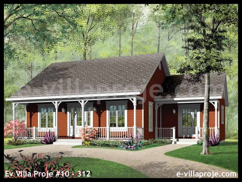 CVL-10-312 • 104 m² 3+1 Tek Katlı Çelik Villa - Mimari Kat Planı ve Dış Cephe