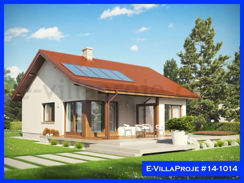 CVL-14-1014 • 104 m² 3+1 Tek Katlı Çelik Villa - Mimari Kat Planı ve Dış Cephe