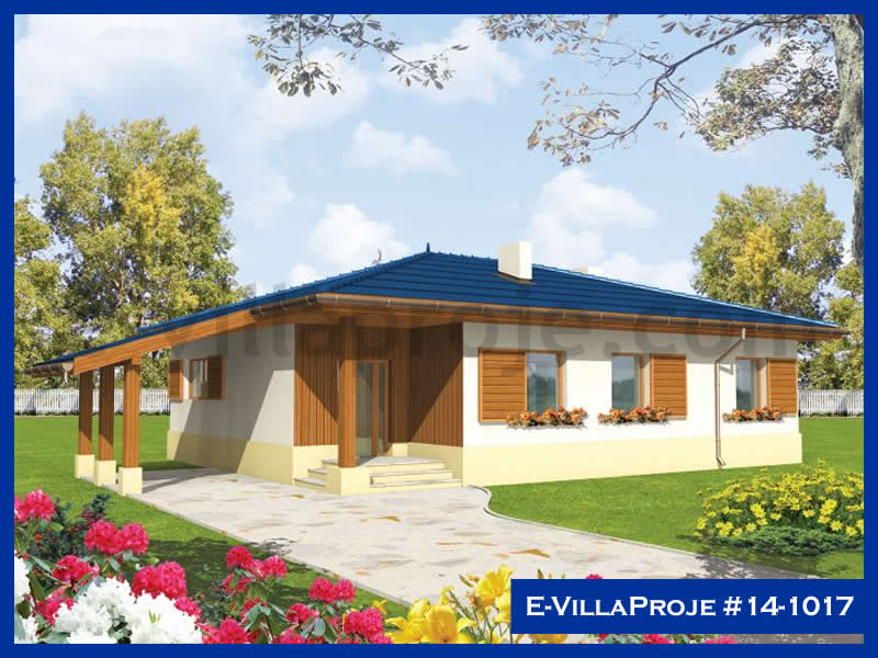 CVL-14-1017 • 104 m² 3+1 Tek Katlı Çelik Villa - Mimari Kat Planı ve Dış Cephe