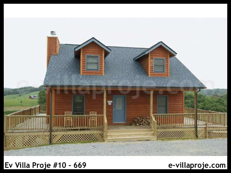 CVL-10-669 • 105 m² 3+1 Dubleks Çelik Villa - Mimari Kat Planı ve Dış Cephe