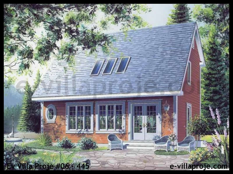 CVL-06-445 • 106 m² 3+1 Dubleks Çelik Villa - Mimari Kat Planı ve Dış Cephe