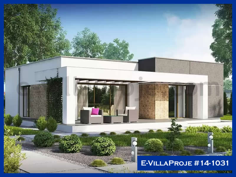 CVL-14-1031 • 107 m² 3+1 Tek Katlı Çelik Villa - Mimari Kat Planı ve Dış Cephe