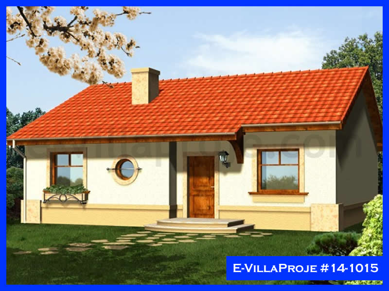 CVL-14-1015 • 107 m² 3+1 Tek Katlı Çelik Villa - Mimari Kat Planı ve Dış Cephe