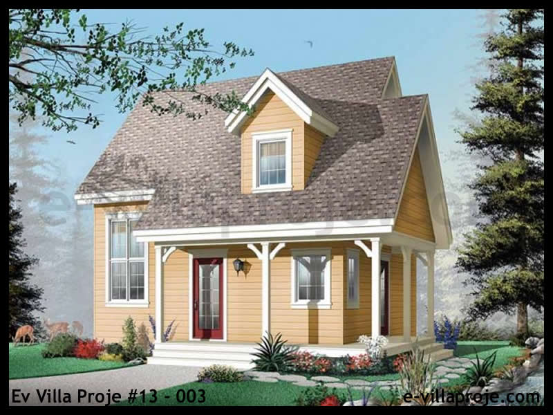 CVL-13-003 • 108 m² 3+1 Dubleks Çelik Villa - Mimari Kat Planı ve Dış Cephe
