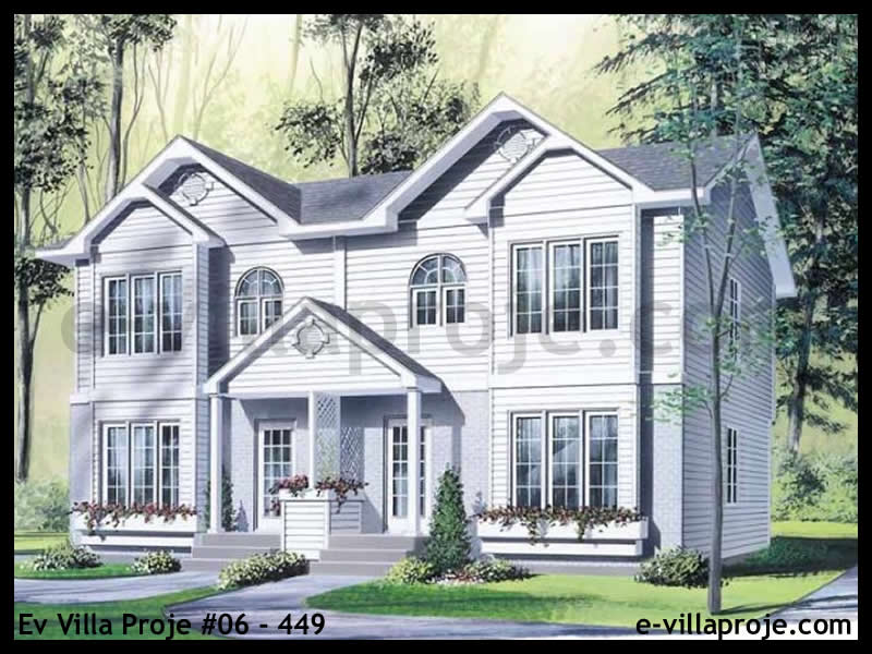 CVL-06-449 • 109 m² 3+1 Dubleks Çelik Villa - Mimari Kat Planı ve Dış Cephe