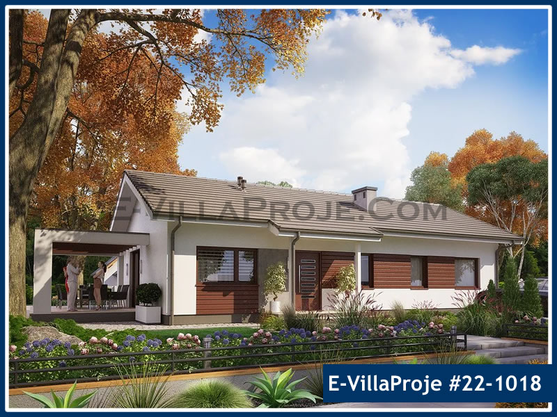 CVL-22-1018 • 109 m² 3+1 Tek Katlı Çelik Villa - Mimari Kat Planı ve Dış Cephe