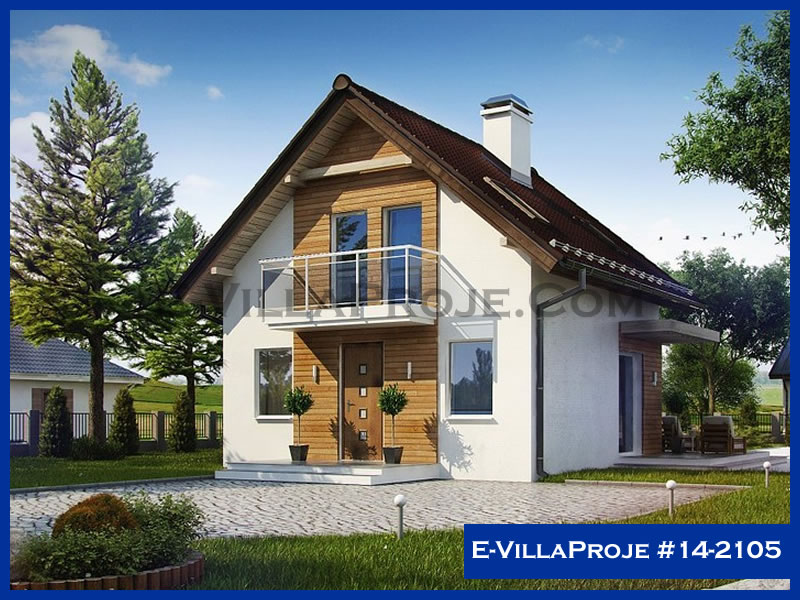 CVL-14-2105 • 110 m² 3+1 Dubleks Çelik Villa - Mimari Kat Planı ve Dış Cephe