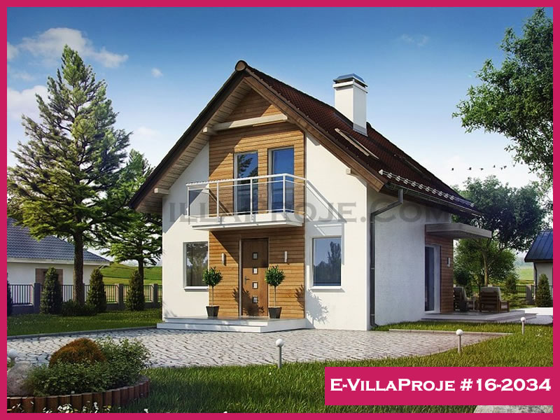 CVL-16-2034 • 111 m² 3+1 Dubleks Çelik Villa - Mimari Kat Planı ve Dış Cephe
