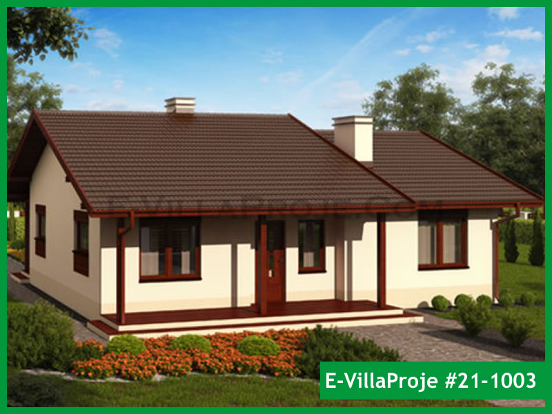 CVL-21-1003 • 111 m² 3+1 Tek Katlı Çelik Villa - Mimari Kat Planı ve Dış Cephe