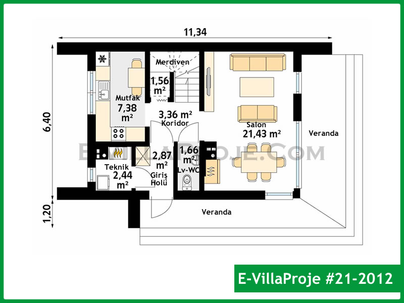 CVL-21-2012 Kat Planı ve Görsel 2