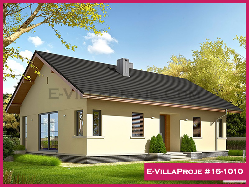 CVL-16-1010 • 112 m² 3+1 Tek Katlı Çelik Villa - Mimari Kat Planı ve Dış Cephe
