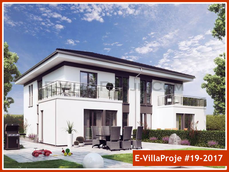 CVL-19-2017 • 114 m² 3+1 Dubleks Çelik Villa - Mimari Kat Planı ve Dış Cephe