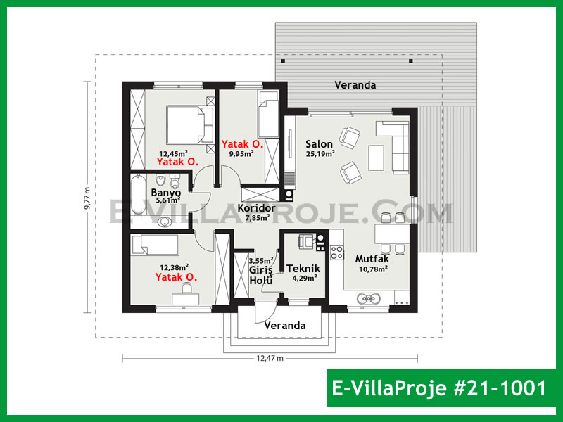 CVL-21-1001 Kat Planı ve Görsel 2