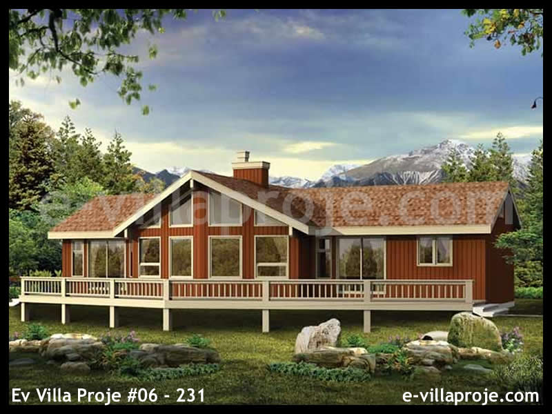CVL-06-231 • 115 m² 3+1 Tek Katlı Çelik Villa - Mimari Kat Planı ve Dış Cephe