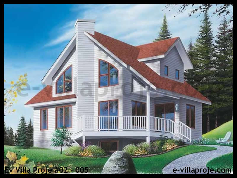CVL-02-005 • 116 m² 3+1 Dubleks Çelik Villa - Mimari Kat Planı ve Dış Cephe