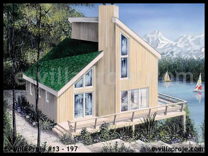 CVL-13-197 • 117 m² 3+1 Dubleks Çelik Villa - Mimari Kat Planı ve Dış Cephe