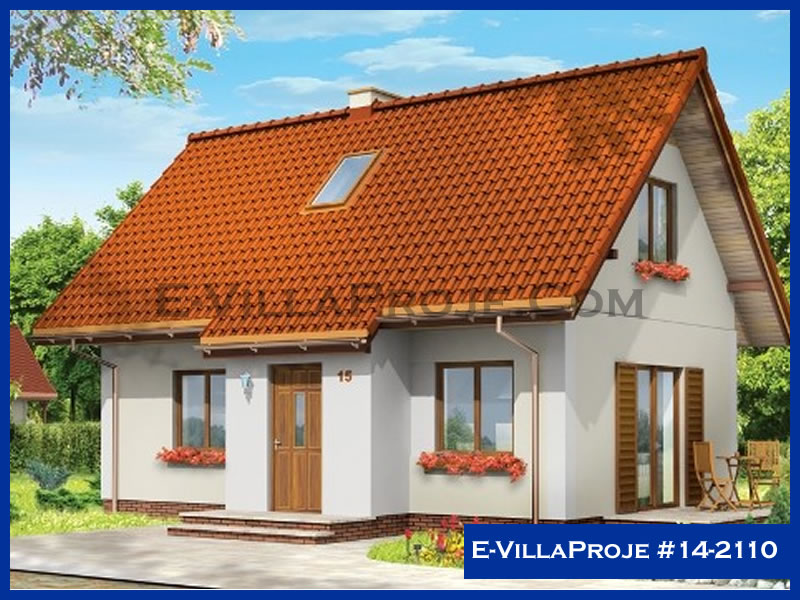 CVL-14-2110 • 117 m² 3+1 Dubleks Çelik Villa - Mimari Kat Planı ve Dış Cephe