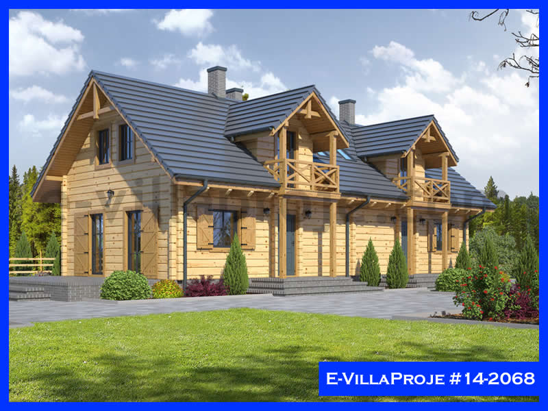 CVL-14-2068 • 118 m² 3+1 Dubleks Çelik Villa - Mimari Kat Planı ve Dış Cephe