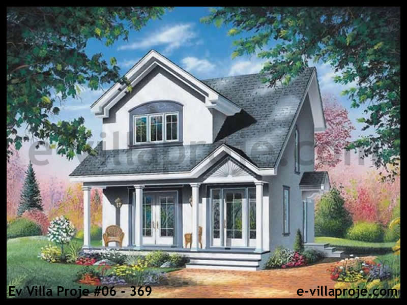 CVL-06-369 • 118 m² 3+1 Dubleks Çelik Villa - Mimari Kat Planı ve Dış Cephe