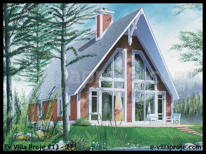 CVL-13-773 • 118 m² 3+1 Dubleks Çelik Villa - Mimari Kat Planı ve Dış Cephe