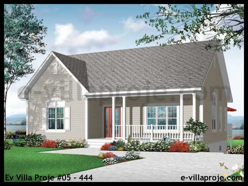 CVL-69-238 • 118 m² 3+1 Tek Katlı Çelik Villa - Mimari Kat Planı ve Dış Cephe