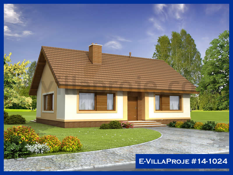 CVL-14-1024 • 118 m² 3+1 Tek Katlı Çelik Villa - Mimari Kat Planı ve Dış Cephe