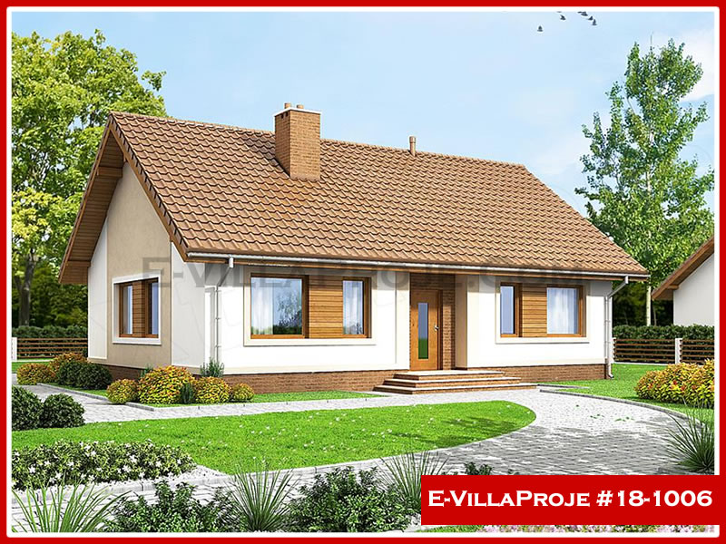 CVL-18-1006 • 119 m² 3+1 Tek Katlı Çelik Villa - Mimari Kat Planı ve Dış Cephe