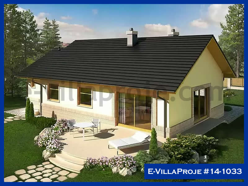CVL-14-1033 • 119 m² 3+1 Tek Katlı Çelik Villa - Mimari Kat Planı ve Dış Cephe