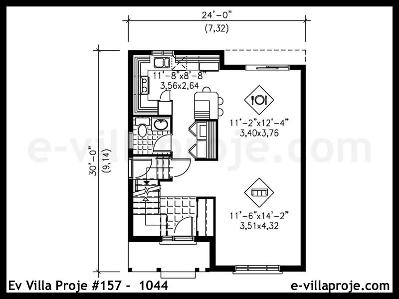 CVL-157-1044 Kat Planı ve Görsel 2