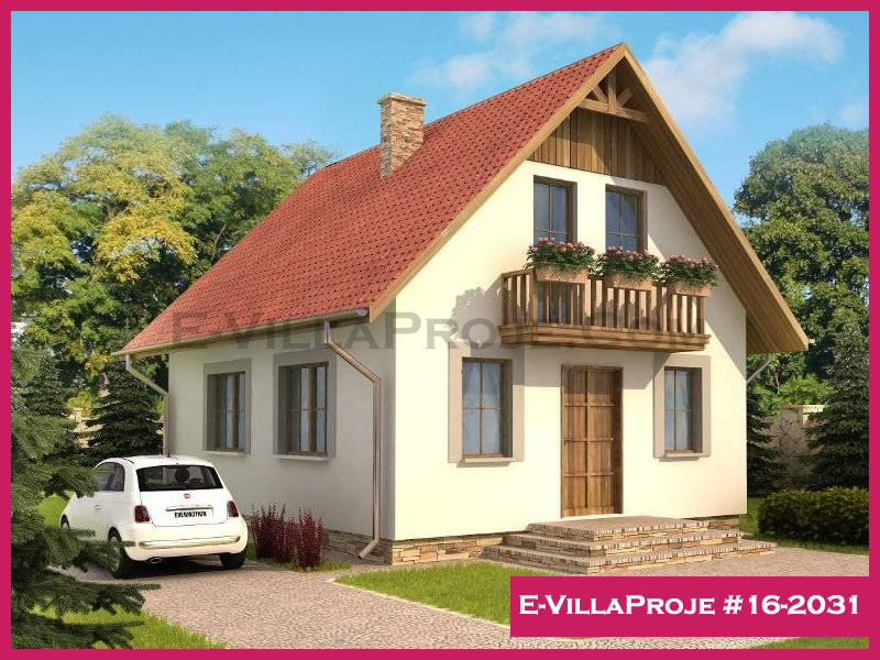 CVL-16-2031 • 122 m² 3+1 Dubleks Çelik Villa - Mimari Kat Planı ve Dış Cephe