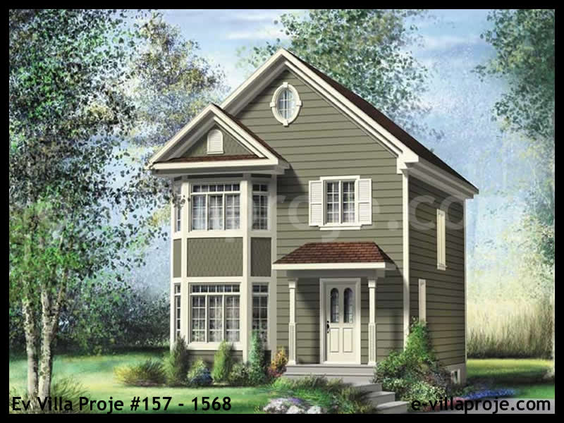 CVL-157-1568 • 122 m² 3+1 Dubleks Çelik Villa - Mimari Kat Planı ve Dış Cephe