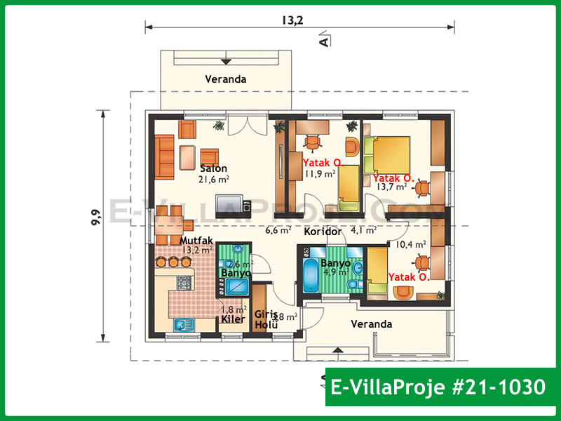 CVL-21-1030 Kat Planı ve Görsel 2