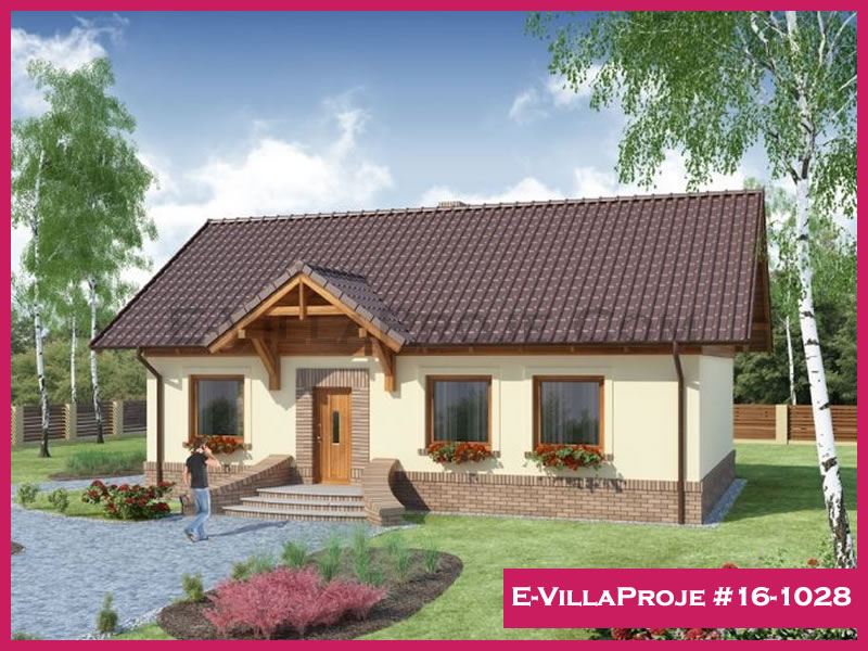 CVL-16-1028 • 123 m² 3+1 Tek Katlı Çelik Villa - Mimari Kat Planı ve Dış Cephe