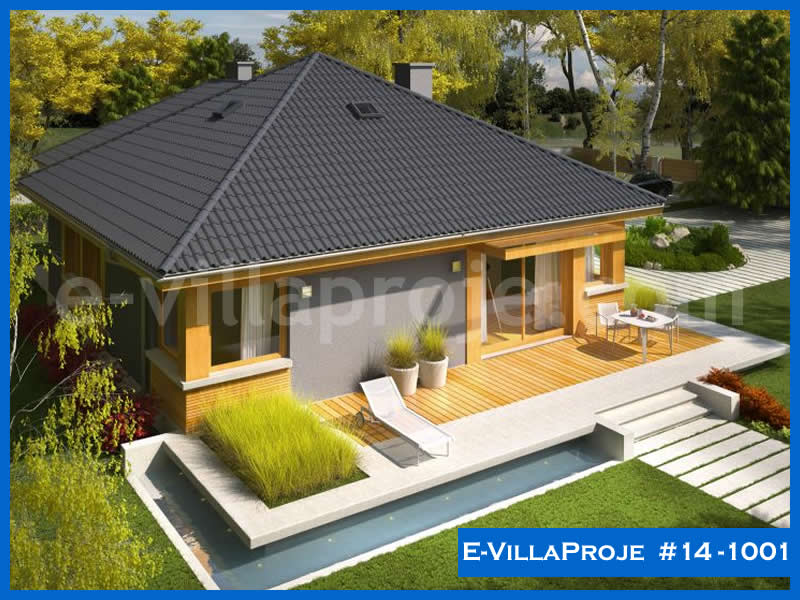 CVL-14-1001 • 123 m² 3+1 Tek Katlı Çelik Villa - Mimari Kat Planı ve Dış Cephe