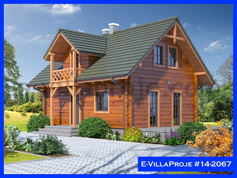 CVL-14-2067 • 124 m² 3+1 Dubleks Çelik Villa - Mimari Kat Planı ve Dış Cephe
