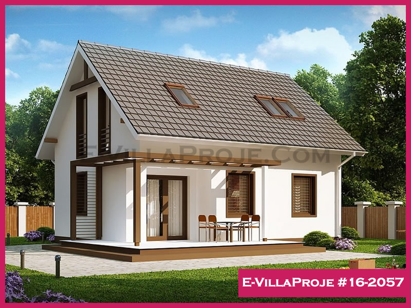 CVL-16-2057 • 124 m² 3+1 Dubleks Çelik Villa - Mimari Kat Planı ve Dış Cephe