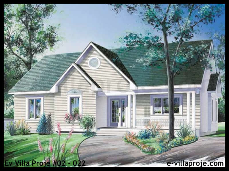 CVL-02-022 • 125 m² 3+1 Tek Katlı Çelik Villa - Mimari Kat Planı ve Dış Cephe