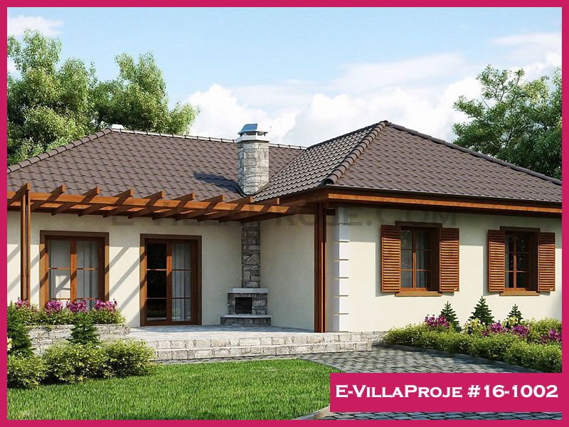 CVL-16-1002 • 125 m² 3+1 Tek Katlı Çelik Villa - Mimari Dış Cephe ve Kat Planı