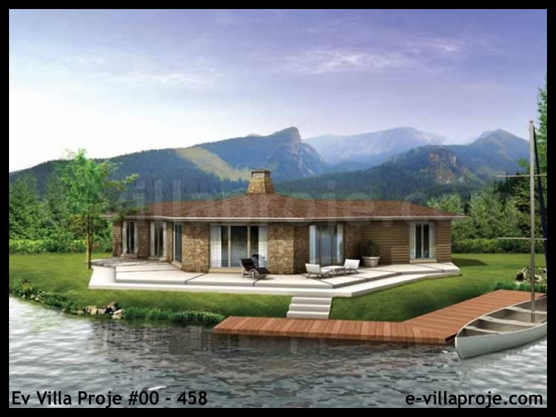 CVL-00-458 • 126 m² 3+1 Tek Katlı Çelik Villa - Mimari Kat Planı ve Dış Cephe