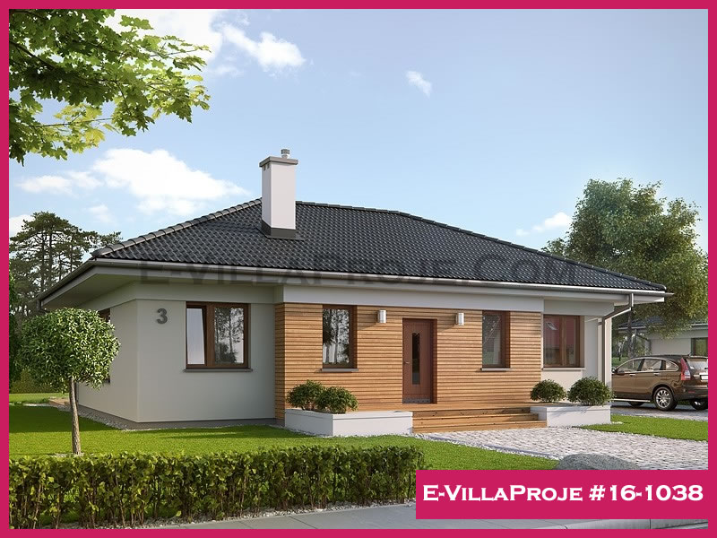 CVL-16-1038 • 127 m² 3+1 Tek Katlı Çelik Villa - Mimari Kat Planı ve Dış Cephe