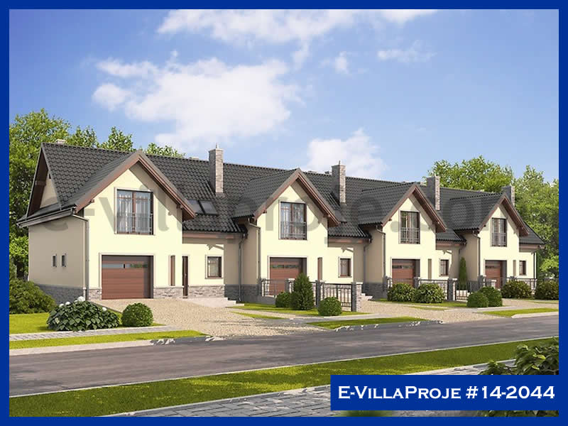 CVL-14-2044 • 128 m² 3+1 Dubleks Çelik Villa - Mimari Kat Planı ve Dış Cephe