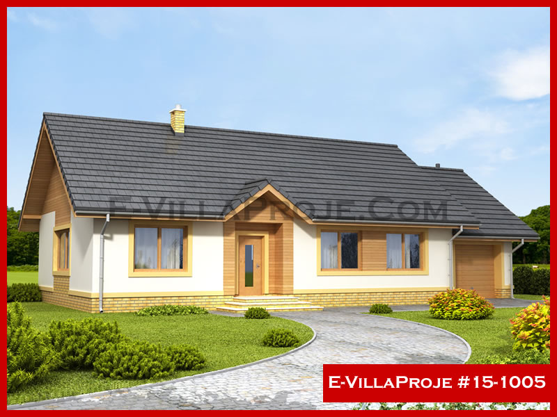 CVL-15-1005 • 128 m² 3+1 Tek Katlı Çelik Villa - Mimari Kat Planı ve Dış Cephe