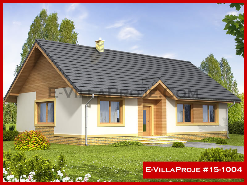 CVL-15-1004 • 128 m² 3+1 Tek Katlı Çelik Villa - Mimari Dış Cephe ve Kat Planı