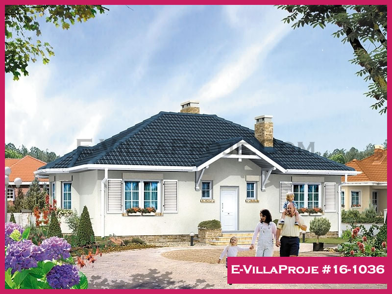 CVL-16-1036 • 128 m² 3+1 Tek Katlı Çelik Villa - Mimari Kat Planı ve Dış Cephe