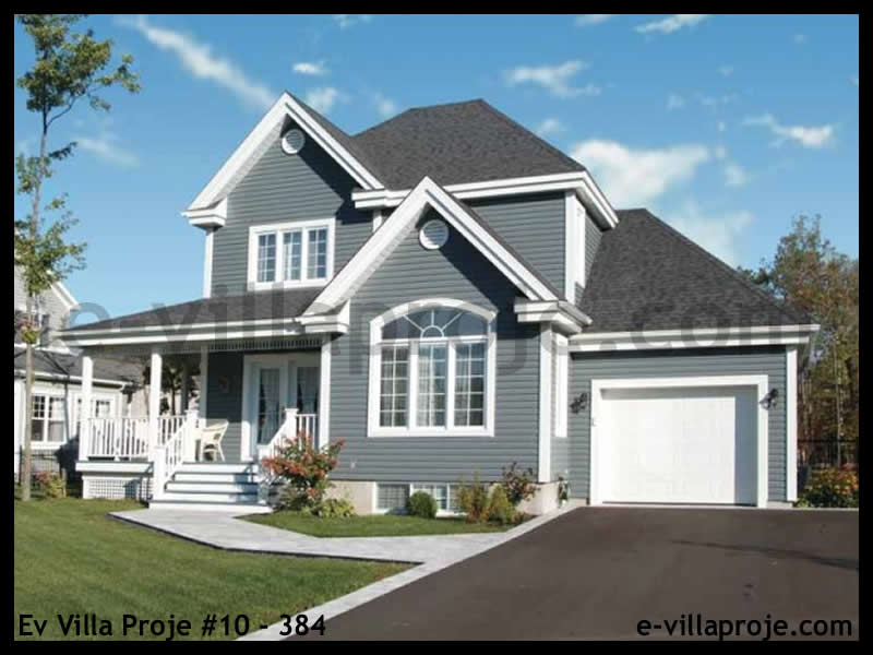 CVL-10-384 • 129 m² 3+1 Dubleks Çelik Villa - Mimari Dış Cephe ve Kat Planı
