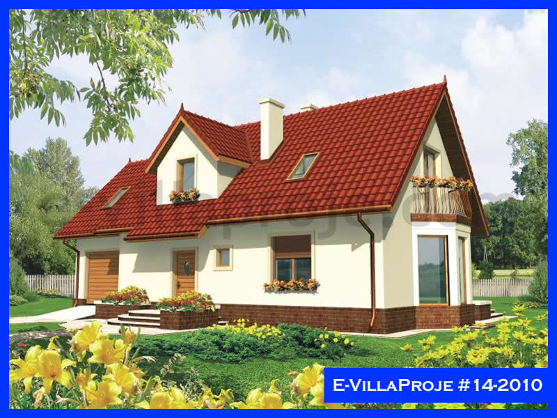 CVL-14-2010 • 129 m² 3+1 Dubleks Çelik Villa - Mimari Kat Planı ve Dış Cephe