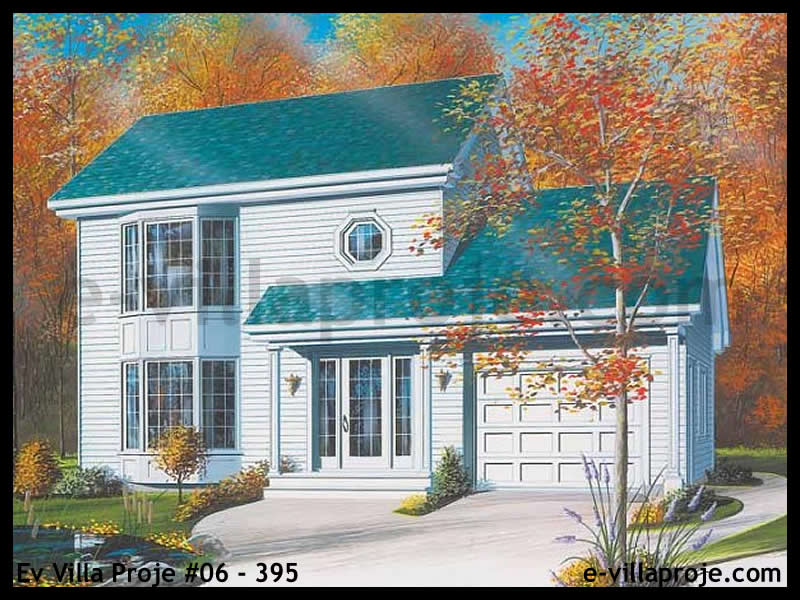 CVL-06-395 • 130 m² 3+1 Dubleks Çelik Villa - Mimari Kat Planı ve Dış Cephe